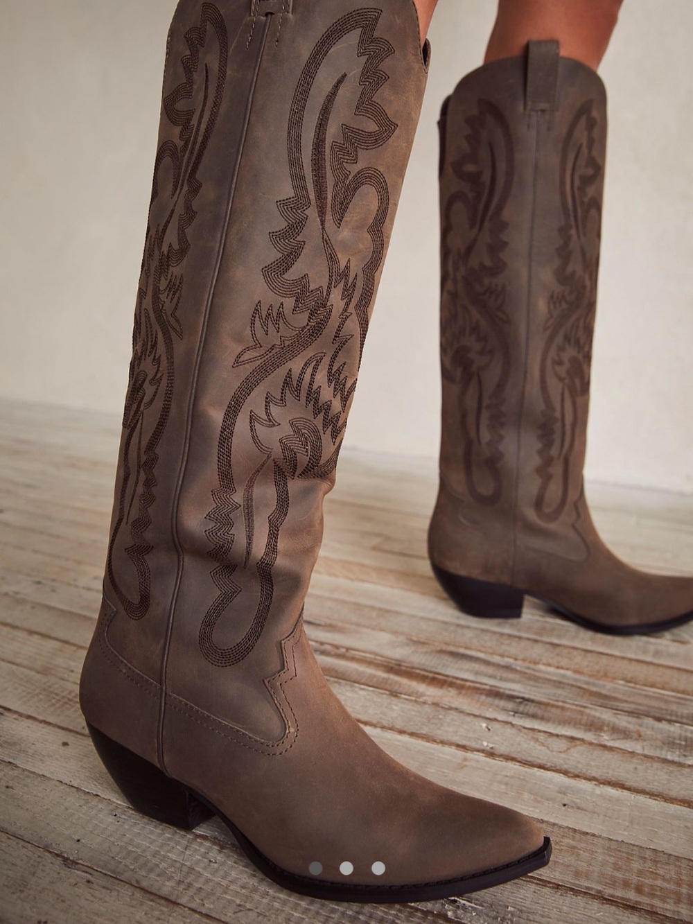 Finn Tall Western Boots from Free People/Jeffrey Campbell. Only worn for 2 hours